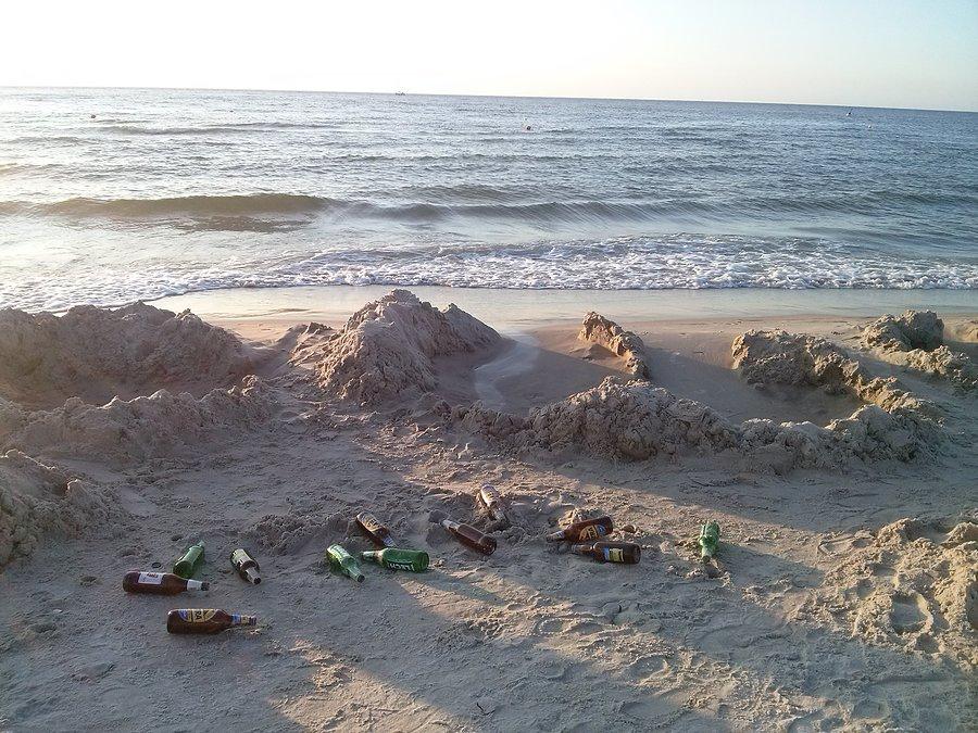 Plażowe śmieci