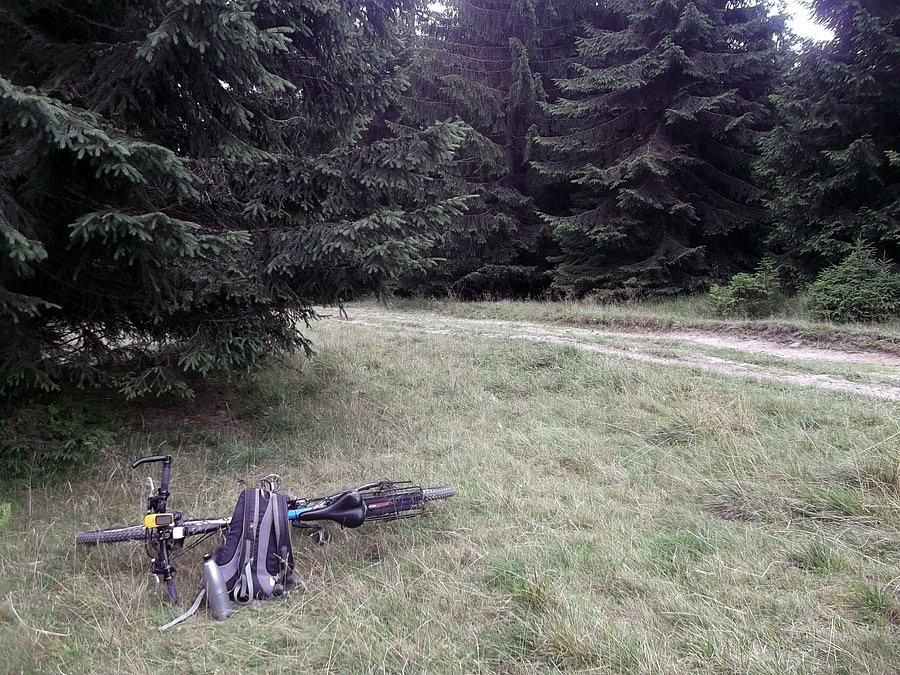 Odpoczynek kawałek przed Turbaczem