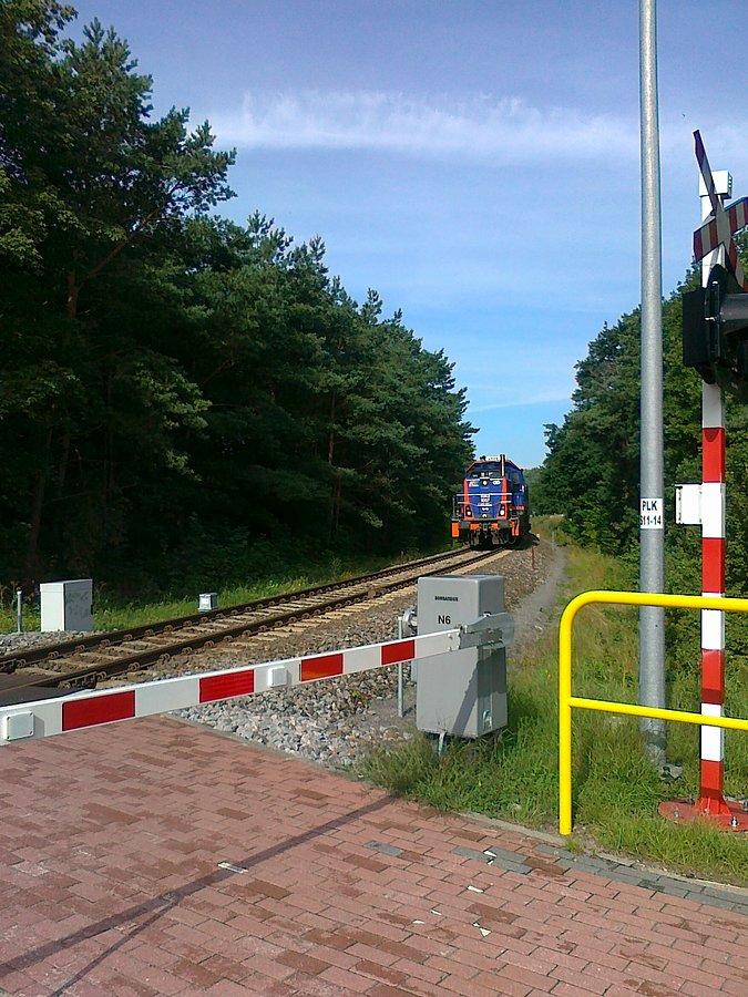 Na przejeźdźie kolejowym