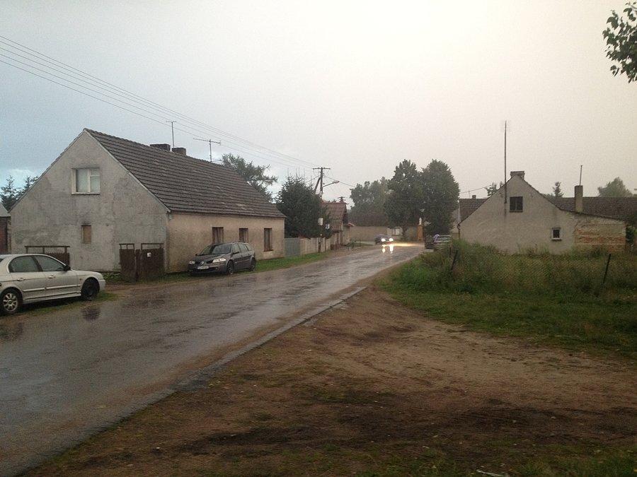 Ulewa w Mężyku / zmoczyło mnie dokładnie :)