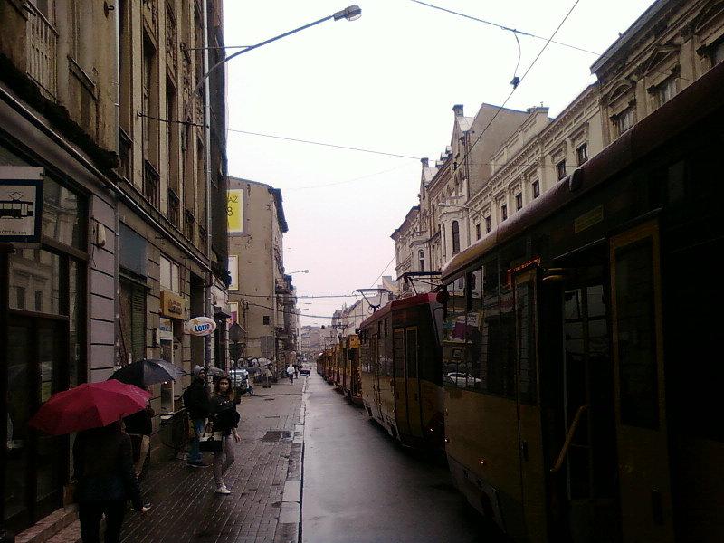 Korek tramwajowy na Legionów