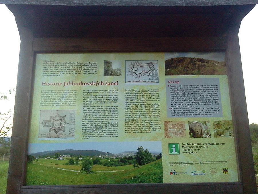 Tablica przed Wielkim Szancem
