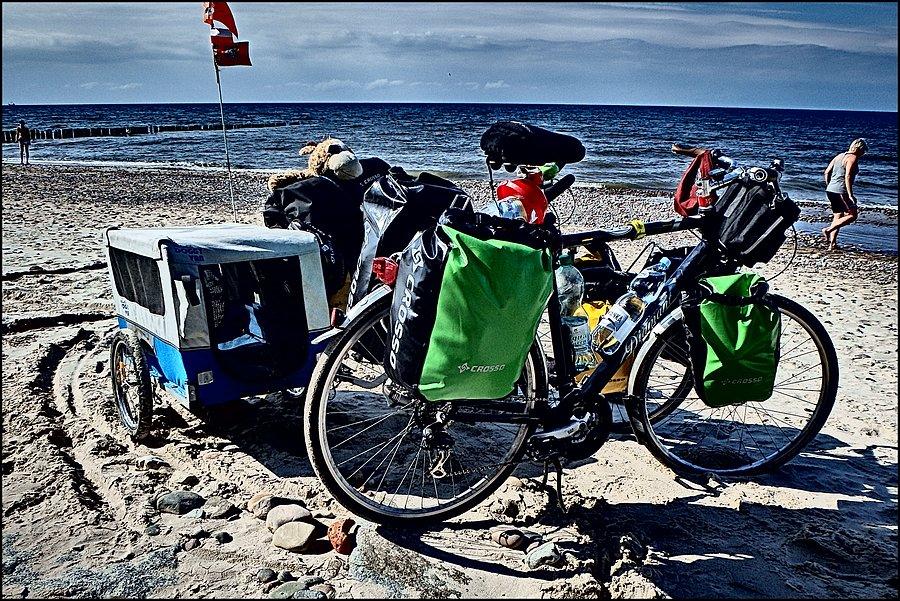 Plażing za Kołobrzegiem