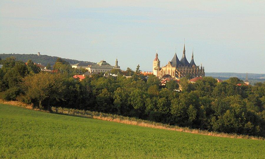 Kutna Hora - widok z jednego ze wzgórz