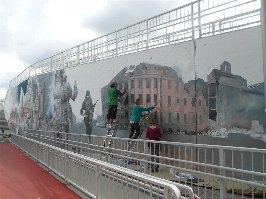 Mural - Trasa Armii krajowej