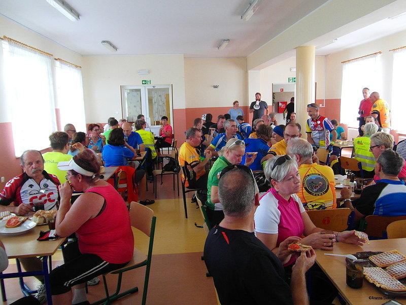 XIX Rajd Kociewsko - Borowiacki - śniadanie w Pączewie