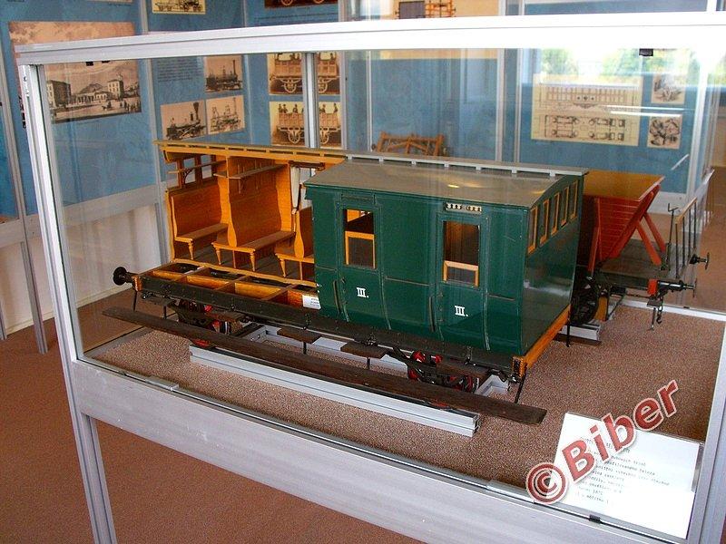 Jeden z eksponatów z muzeum wagonów