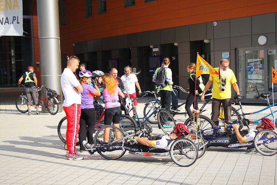 Są i zadownicy z klubu Start Szczecin na swoich handbike'ach
