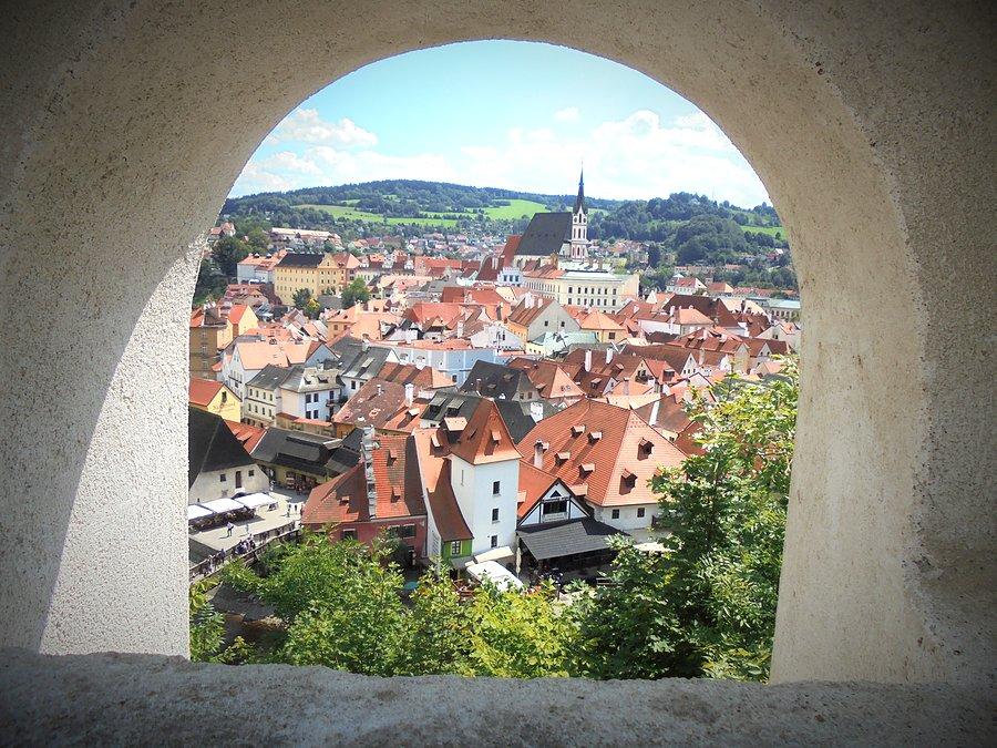 Český Krumlov - widok na stare miasto