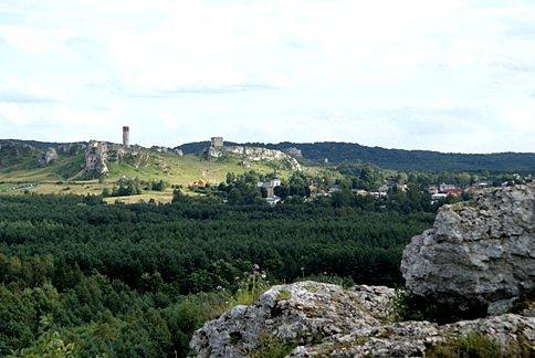 Z gór Towarnych widać Olsztyn