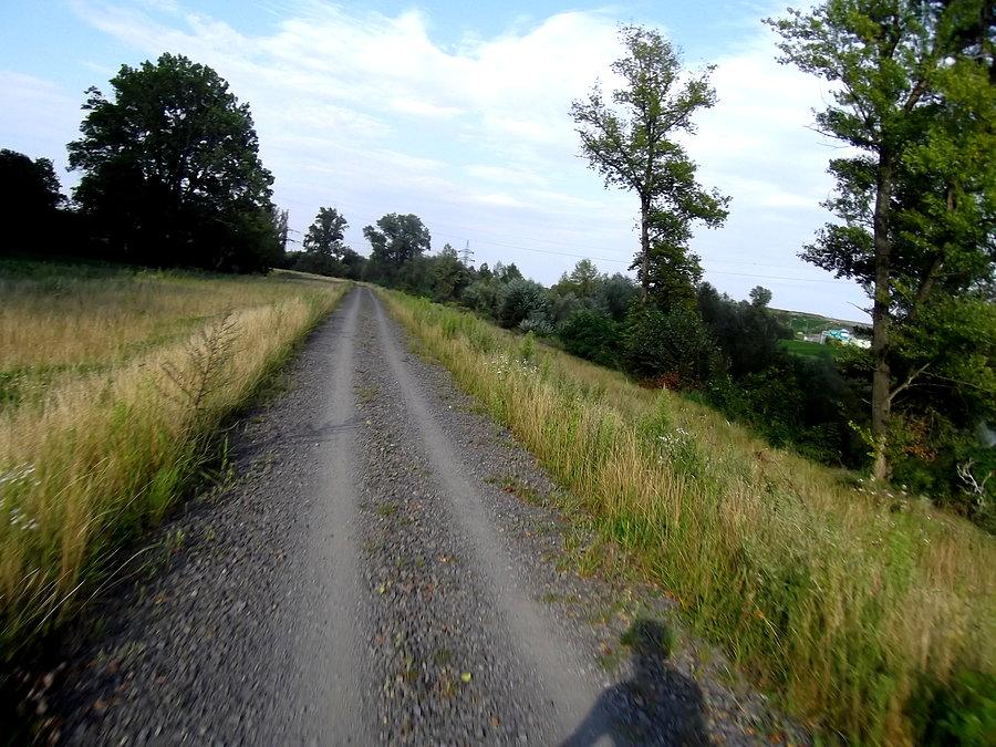 Na wałach obok rzeki Odry
