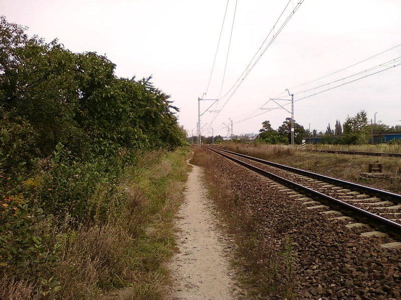 Ścieżka wzdłuż torów