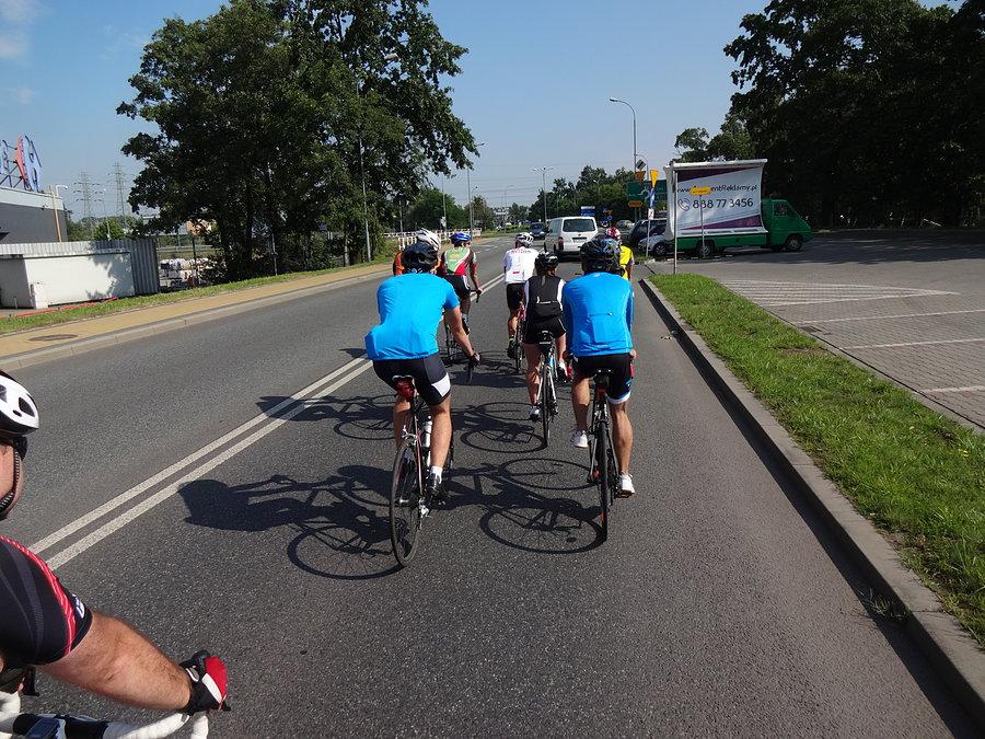 Peleton na trasie