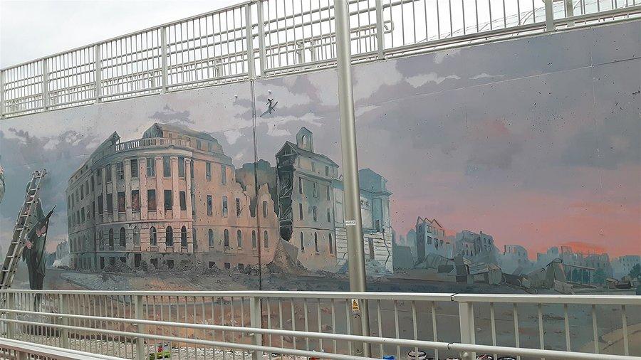 Mural AK, dziś nikt nie pracował