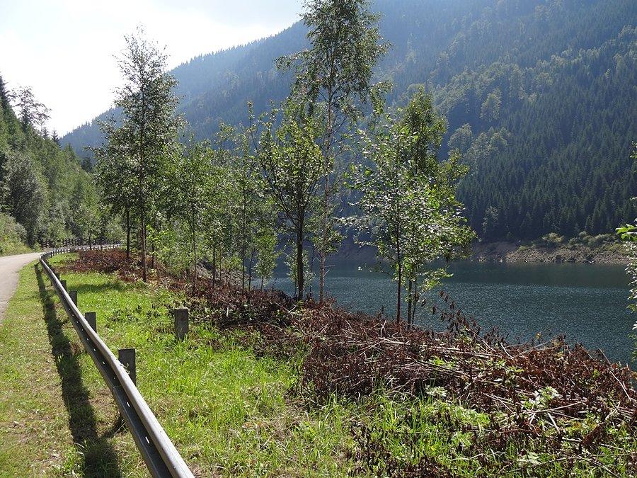 Mały zbiornik elektrowni na górze Dlouhe Strane