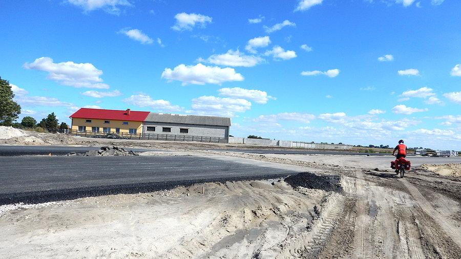 Wyprawa, dzień 2 - budowa jakiejś drogi za Inowrocławiem