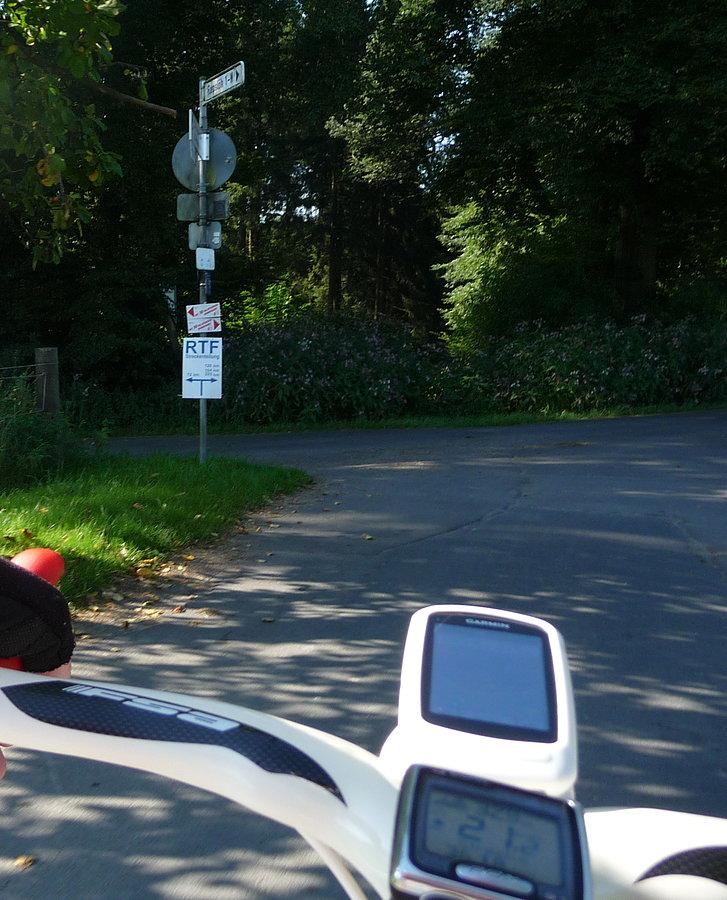 RTF Gevelsberg - Internat. 16 Talsperren Rundfahrt - rozwidlenie tras