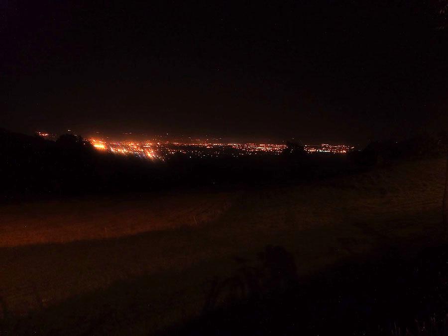 Panorama Nowego Sącza z podjazdu. Była niesamowita