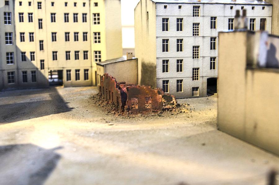 Fragment makiety Łódzkiego Getta