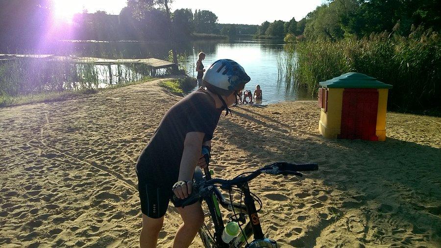 Na plaży w Rosnówku