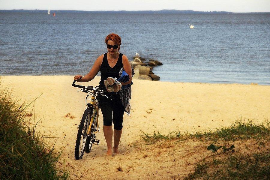 Na plaży w Ueckermunde