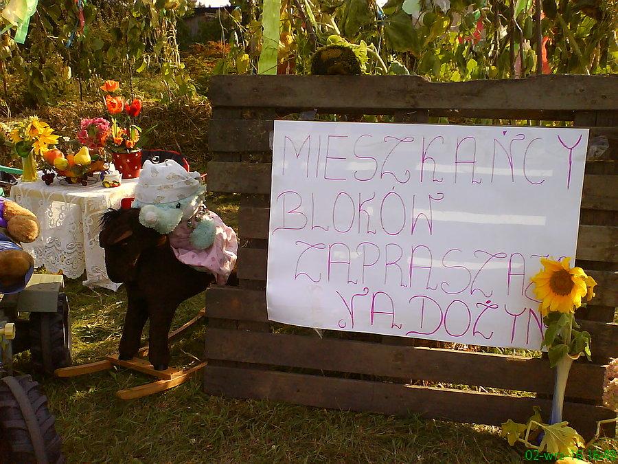 "Mieszkańcy bloków zapraszają na dożynki"