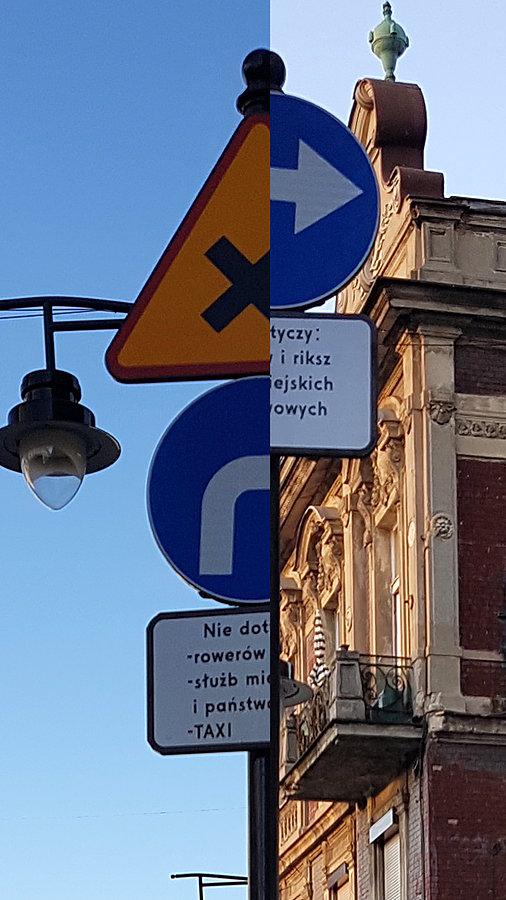 Zmiany znaków na skrzyżowaniu Piotrkowskiej i 6 sierpnia