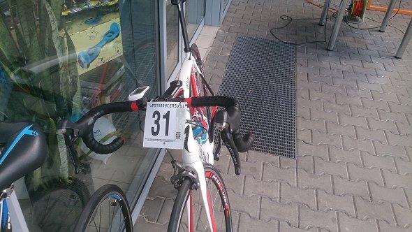 Rower z numerem