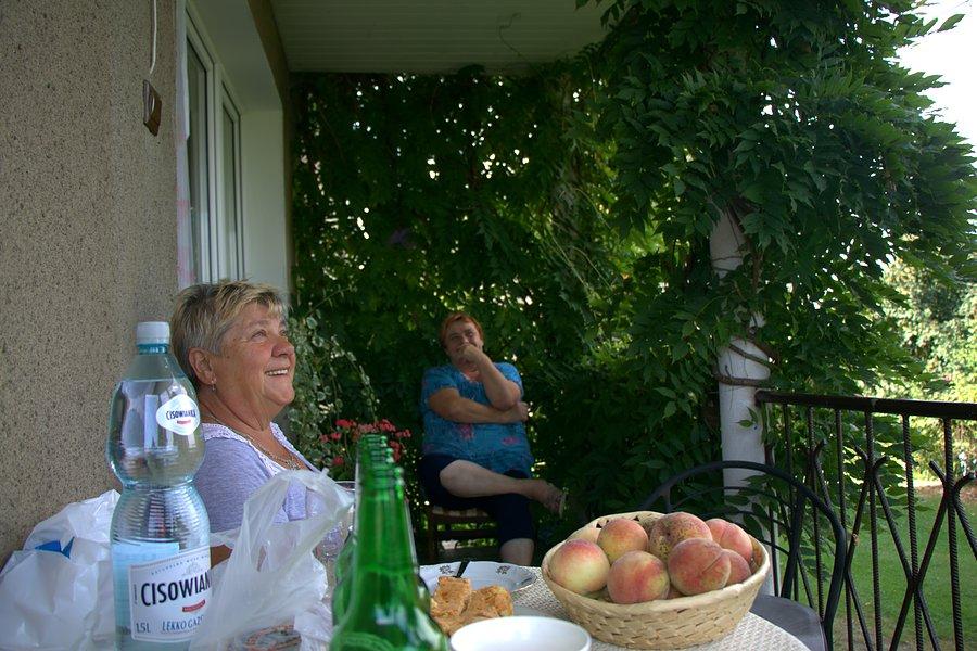 Miły odpoczynek na tarasie u cioci Radka