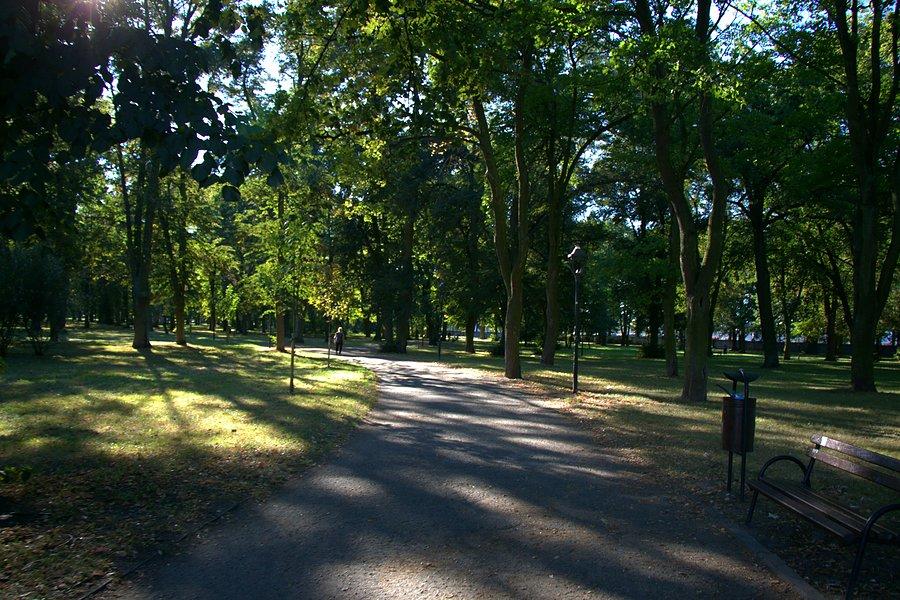 Przez Park Batorego w kierunku osiedla