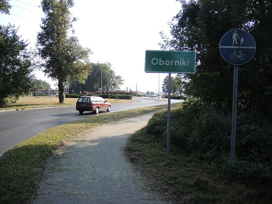 Wjazd do Obornik od strony Kowanówka