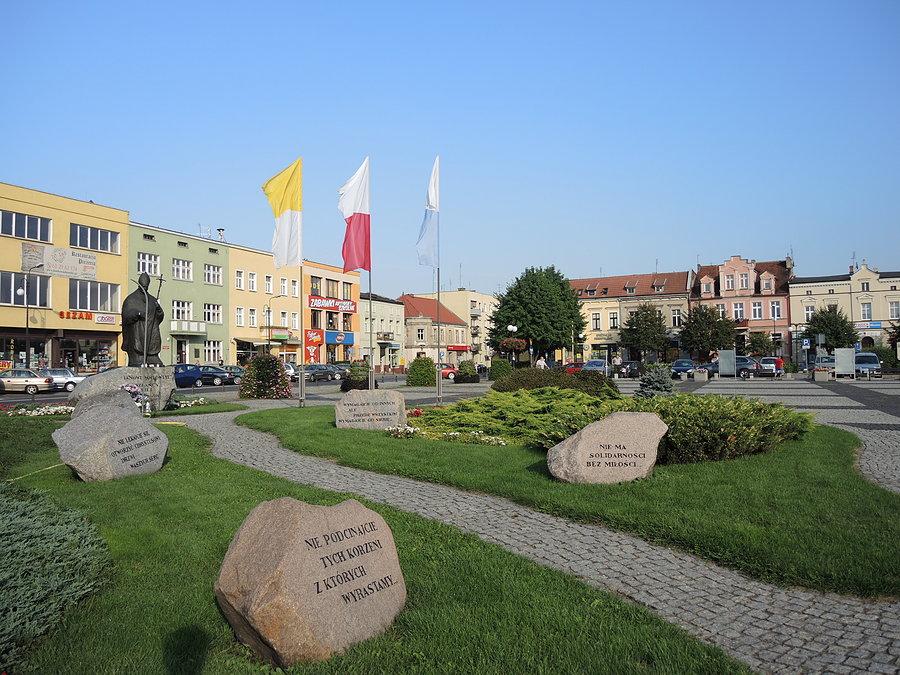 Na rynku w Obornikach