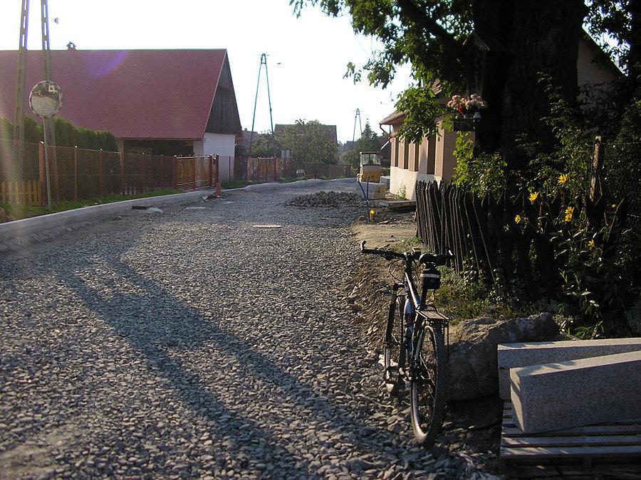 Remont drogi w Rabce. Jechało się ciężko ale wpadnie trochę więcej terenu ;)