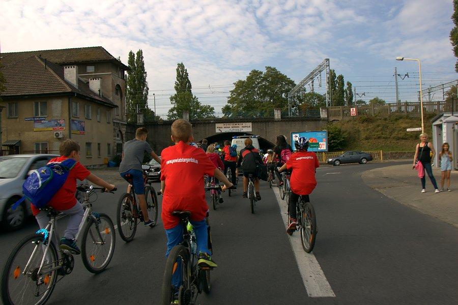 I już na trasie Masowego Przejazdu Rowerowego