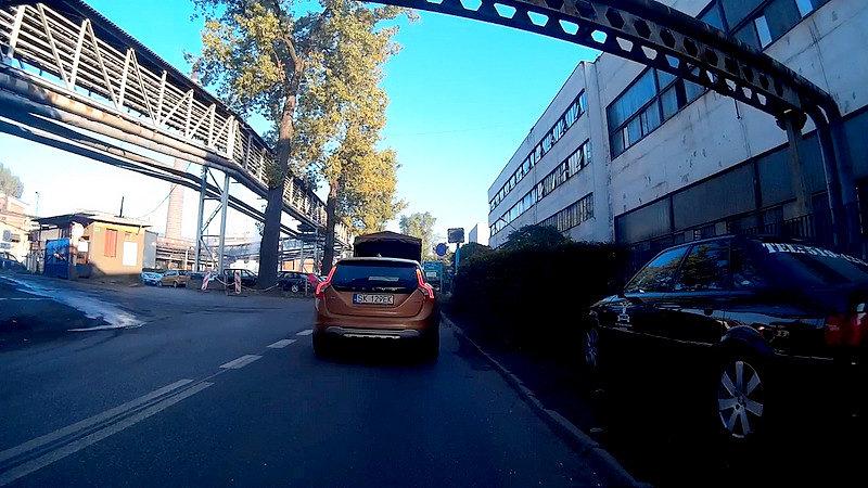 Wpakowałem się w lekki korek w Bielszowicach