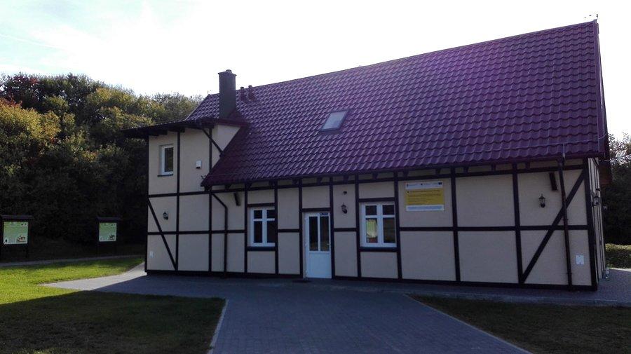Tutaj kolejne zaskoczenie czyli budynek szkoleniowy koła łowieckiego