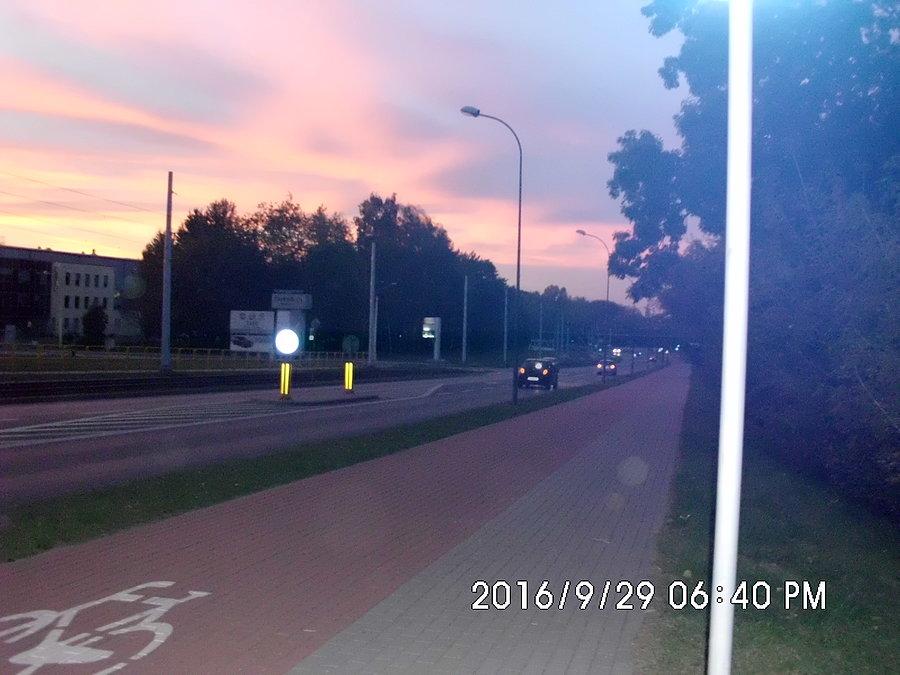 Wieczorne niebo nad Bytomiem