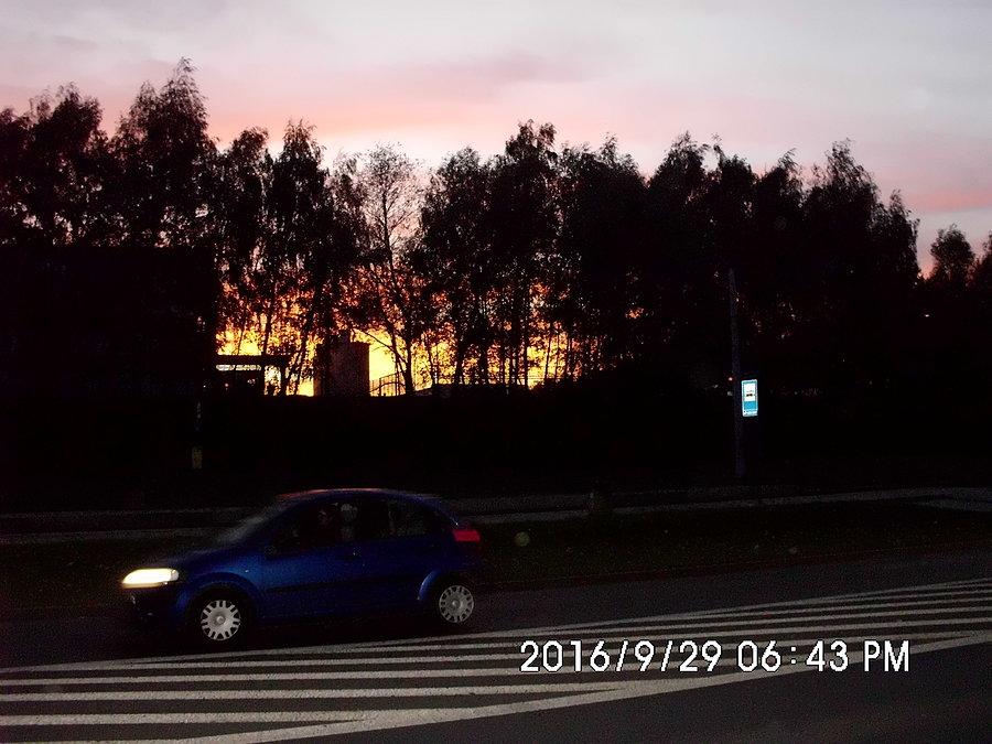 Wieczorne niebo nad Śląskiem