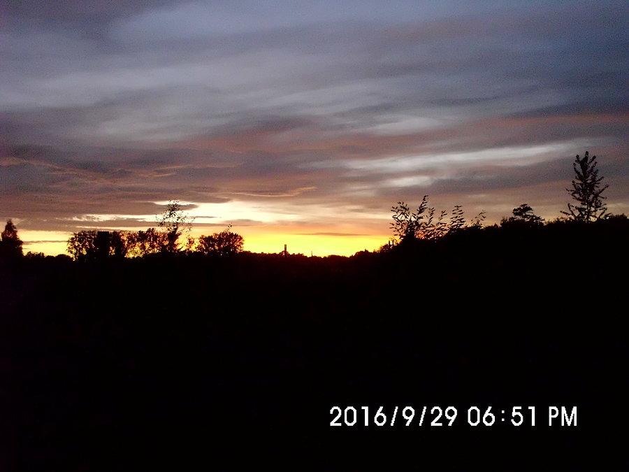 Wieczorne niebo nad Śląskiem