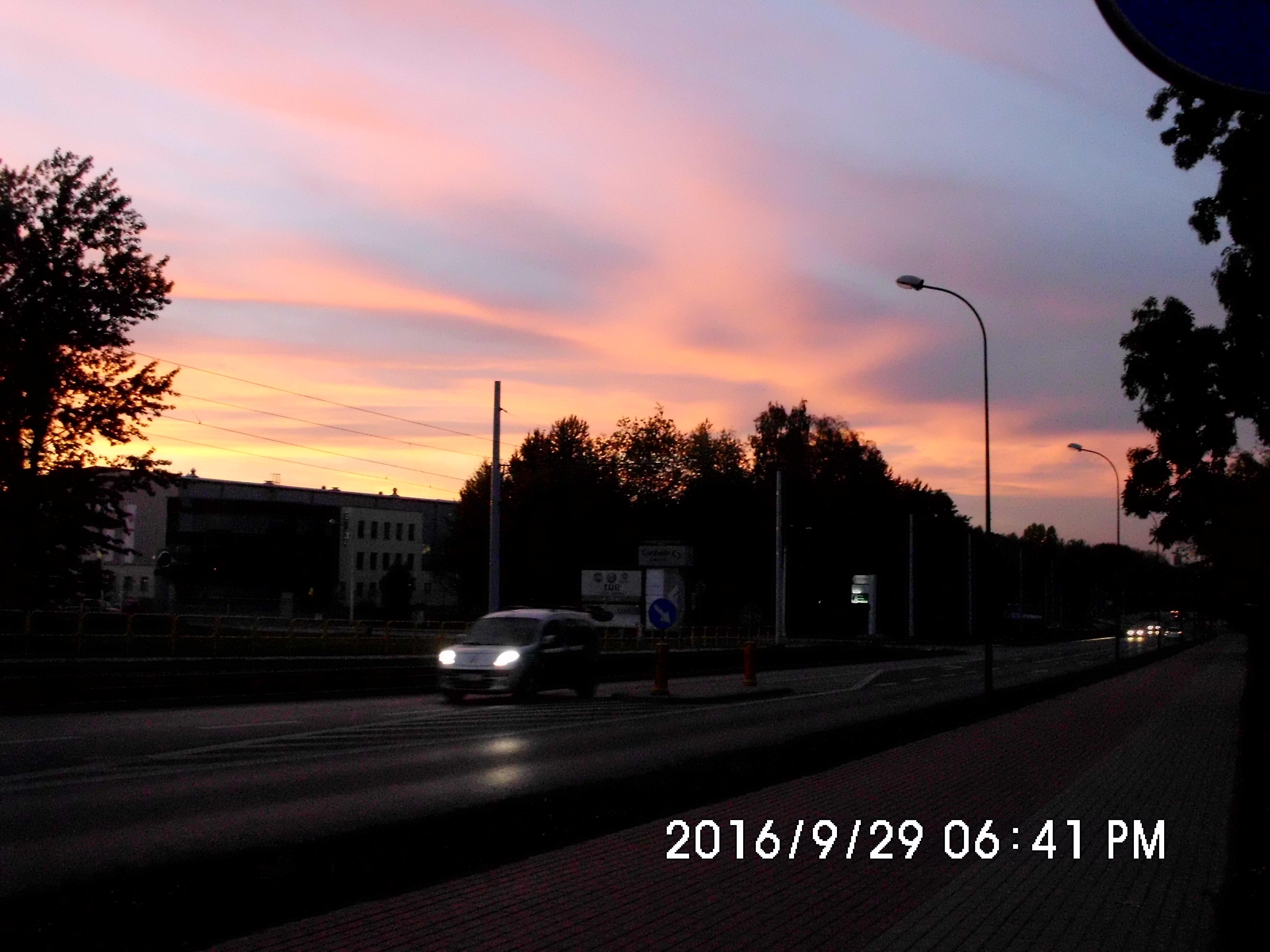 Wieczorne niebo nad Śląskiem