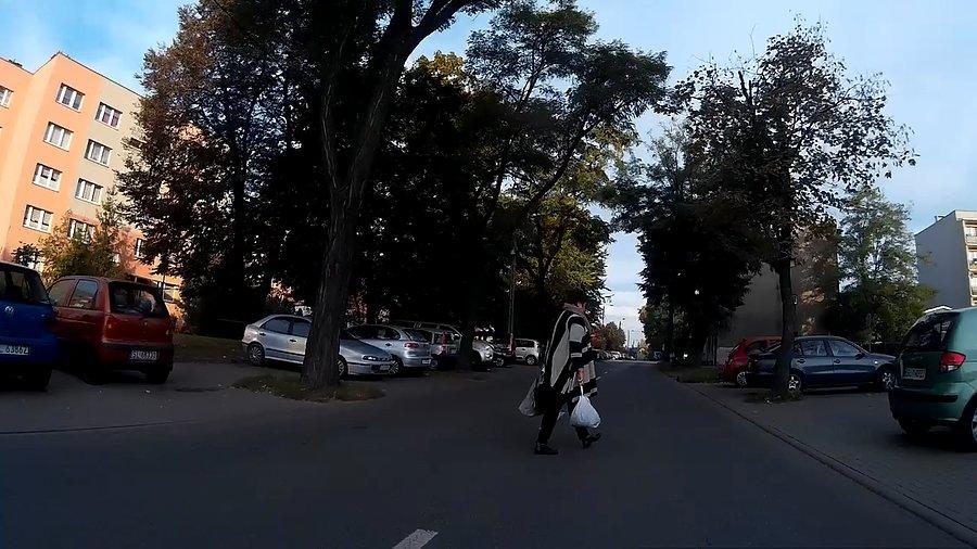 Obserwowałem ją od jakiegoś czasu... wlazła na drogę nie spoglądając czy coś jedzie czy nie... kiedyś p..e. ją samochód