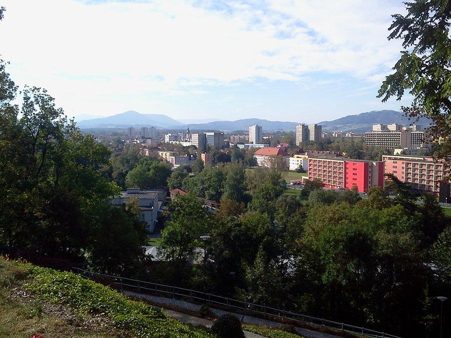 Widoczek z zamku na Mistek