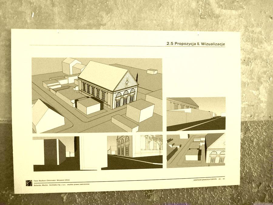 Propozycja archtektonicznych zmian i odbudowy synagogi