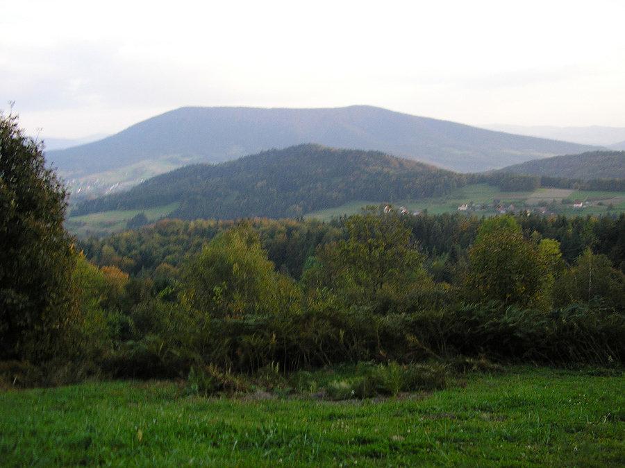 Widoczki z podjazdu na Lubomira