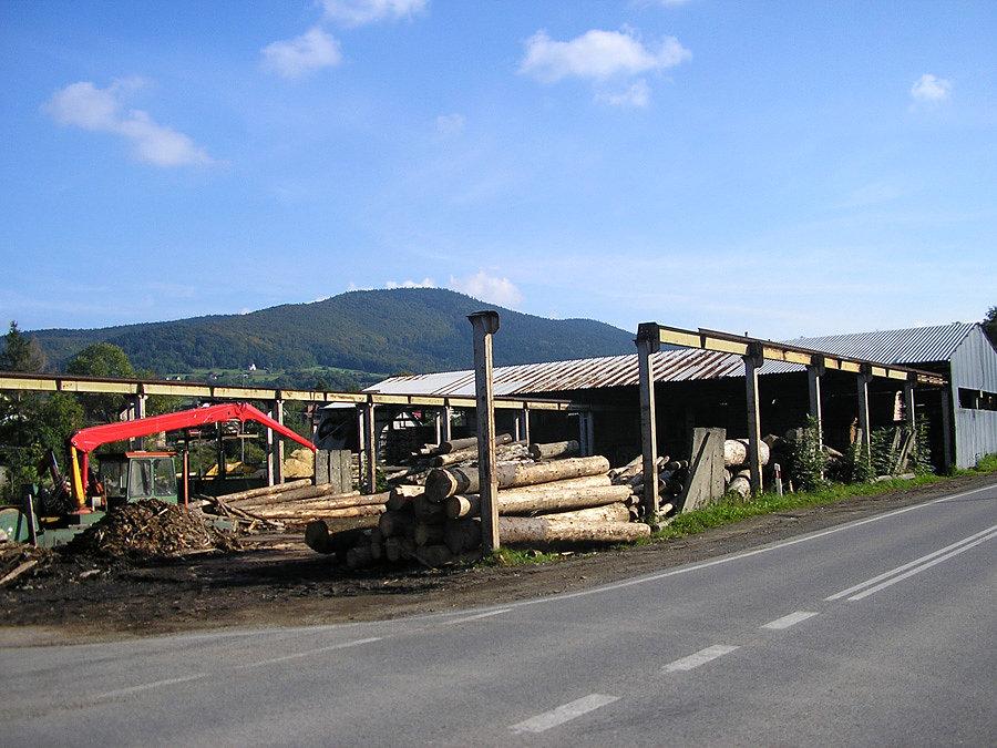 Tartak w Wiśniowej, u stóp Ciecienia