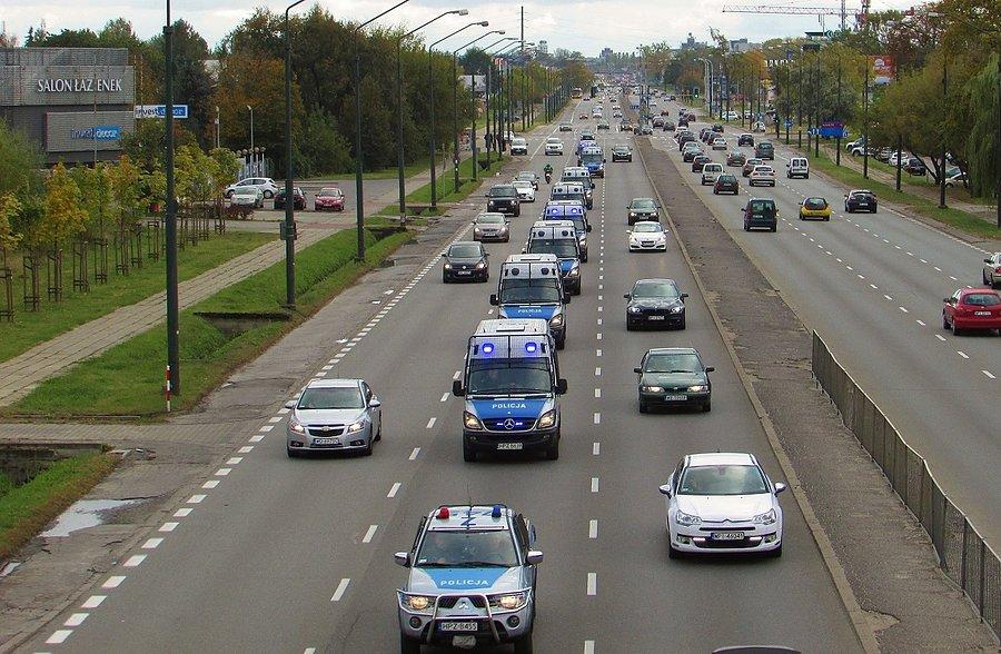 Policja na obstawę meczu Polska - Dania