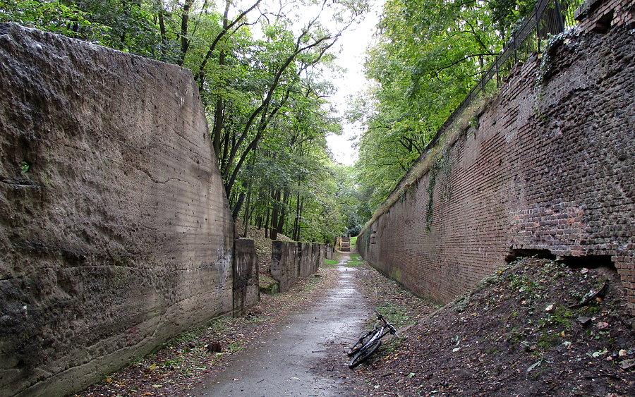Pozostałości umocnień na poznańkiej Cytadeli