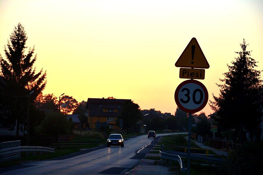 Zachód słońca w Łukowej