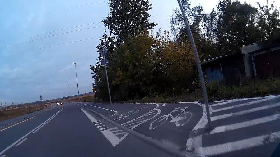 Wjazd na DDRkę na Bielszowickiej