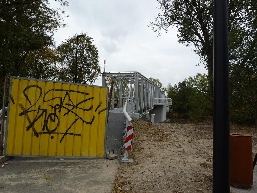 Kładka dla rowerzystów prawie skończona